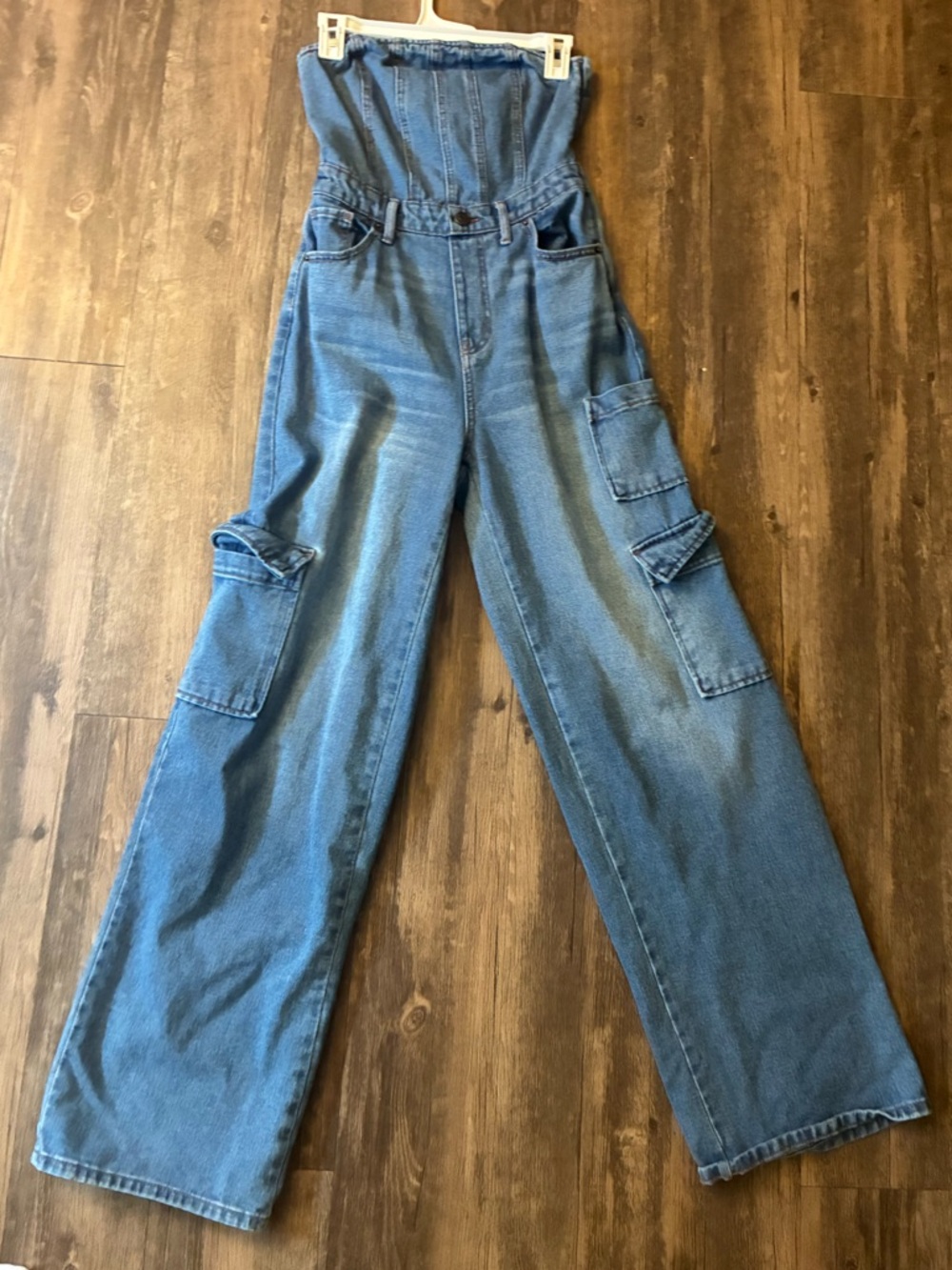 wild fable Light Blue Denim Jumpsuit